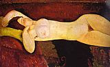 Amedeo Modigliani Wall Art - the Reclining Nude